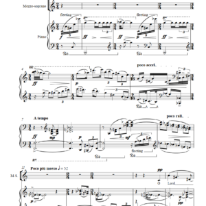 Three Psalms, for soprano, mezzo soprano, and piano